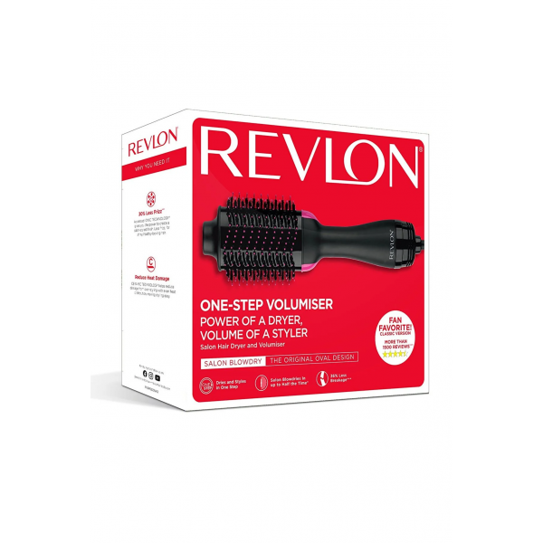 Cepillo de aire caliente Revlon RVDR5222E Negro/Rosa