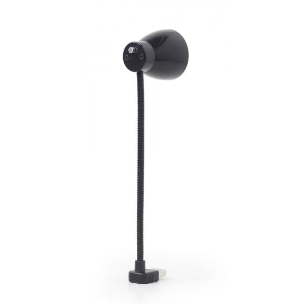 Lampara portatil LED USB flexible Negra / luz blanca / NL-02