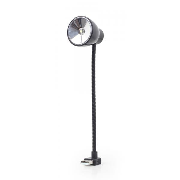 Lampara portatil LED USB flexible Negra / luz blanca / NL-02 Hover Image