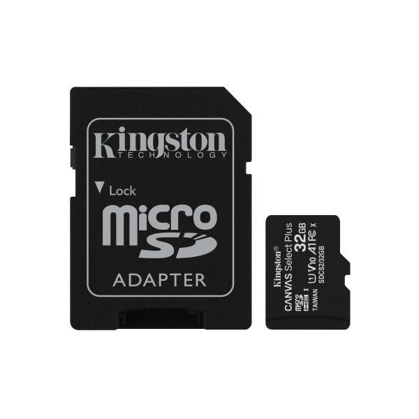 Tarjeta De Memoria Kingston Canvas Select Plus 32Gb Microsd