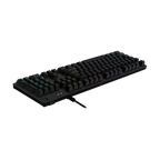 Teclado Logitech G512 Carbon Gaming Mecanico Tactil Gx Brown Rgb Lightsync Aluminio Negro