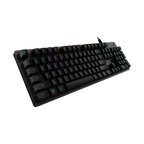 Teclado Logitech G512 Carbon Gaming Mecanico Tactil Gx Brown Rgb Lightsync Aluminio Negro