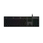 Teclado Logitech G512 Carbon Gaming Mecanico Tactil Gx Brown Rgb Lightsync Aluminio Negro