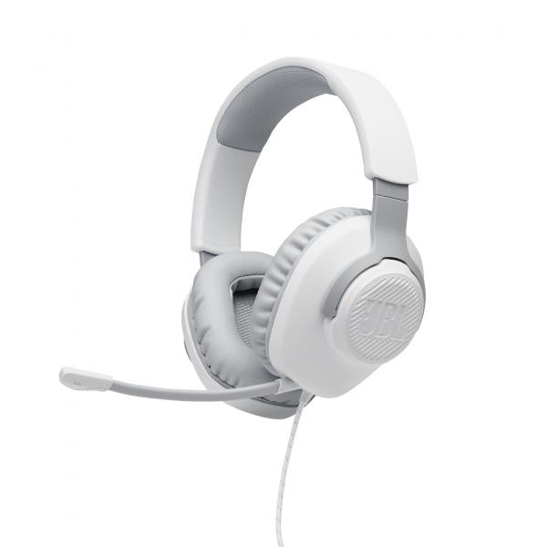 Jbl Quantum 100 Blanco / Auriculares Gaming Overear Con Cable