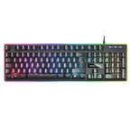 Teclado Mars Gaming Mk320 H-mechanical Red Iluminacion Rgb En Teclas Y Contorno Panel De Aluminio Re