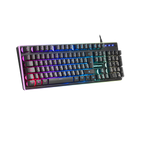 Teclado Mars Gaming Mk320 H-mechanical Red Iluminacion Rgb En Teclas Y Contorno Panel De Aluminio Re