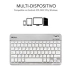 Teclado Bluetooth SUBBLIM SM0001 SUB-KBT-SM0001 - BT 3.0  Multidispositivo  Gris