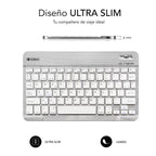 Teclado Bluetooth SUBBLIM SM0001 SUB-KBT-SM0001 - BT 3.0  Multidispositivo  Gris