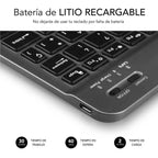 SUBBLIM Teclado Bluetooth Smart para Android, Mac, OS y Windows Gris