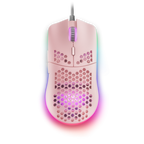 Mouse Mars Gaming Rgb Mmax Diseo Hive Pink 12400dpi Pixart 3327pro Switch Huano Superficie Perforad