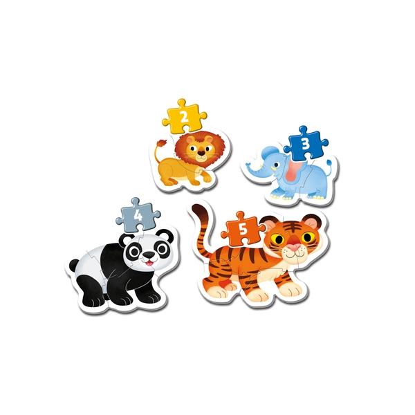 Puzzle My First Puzzle Wild Animals 3-6-9-12Pzs Main Image