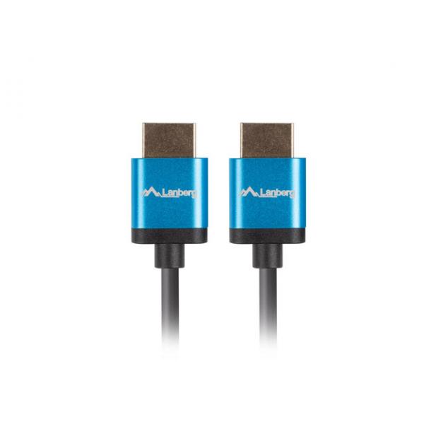 Cable Hdmi Lanberg Macho - Macho V2.0 4K Slim 1M Negro