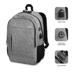Subblim Urban Lock System 16 Gris - Mochila para Portátil