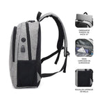 Subblim Urban Lock System 16 Gris - Mochila para Portátil