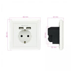 Enchufe Nanocable Tooq Schuko - 2 Tomas Usb