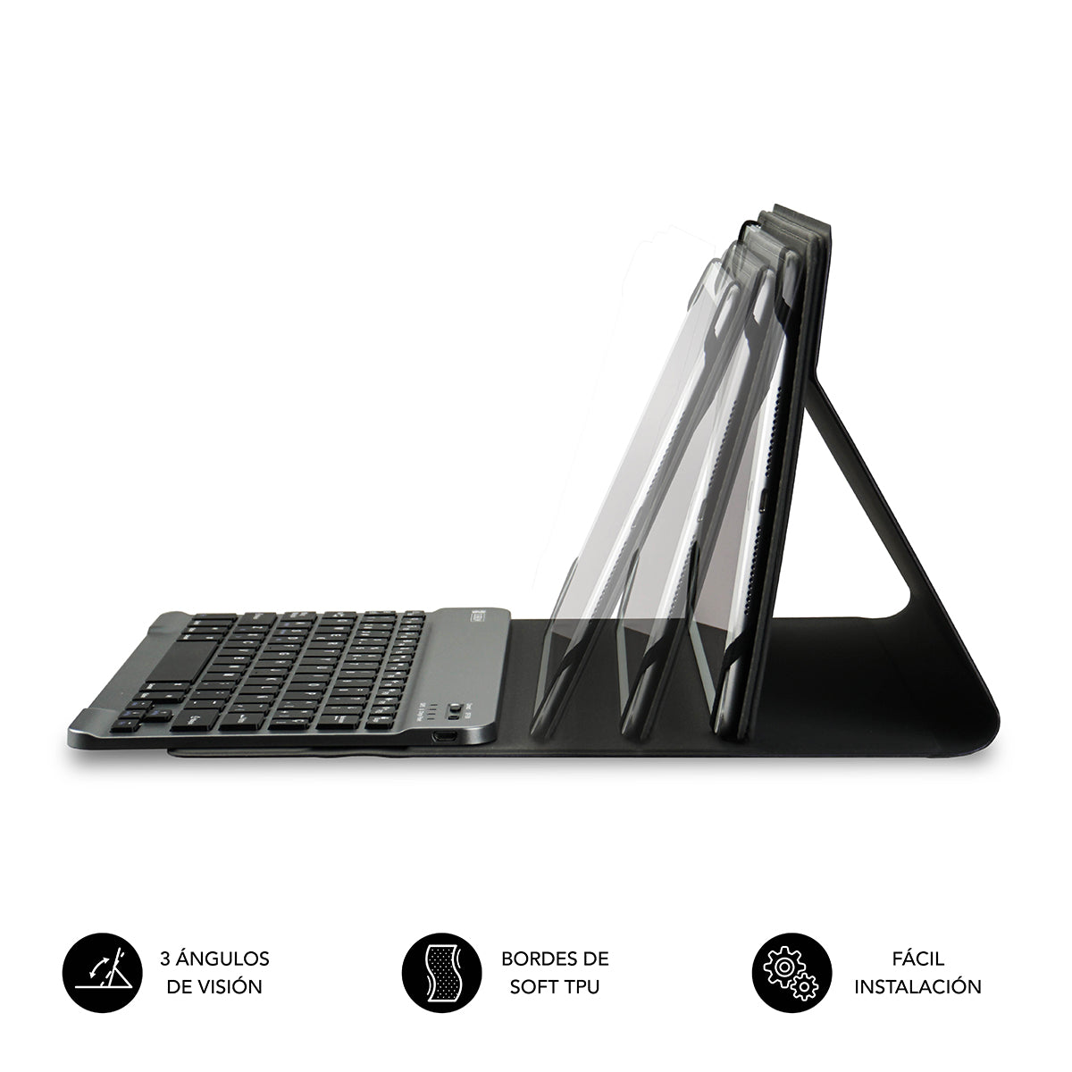 Funda Con Teclado Subblim Keytab Pro Bluetooth Para Tablets