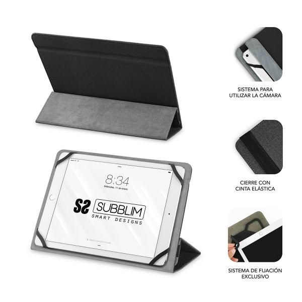 Funda Subblim Freecam Case Para Tablet 10.1 Pulgadas Negro