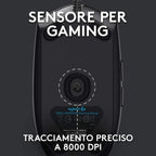 Mouse Logitech G203 Lightsync Rgb 8000dpi 6 Botones Color Negro