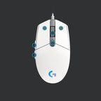 Mouse Raton Logitech G203 Lightsync Blanco Gaming 8.000 Dpi 6 Botones