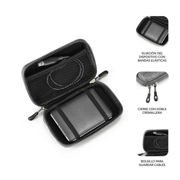 Funda Para Disco Externo De 2.5" Subblim Hdd Business/ Gris