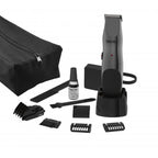 Afeitadora eléctrica Wahl Groomsman Recargable Sin Cable Negro y Gris
