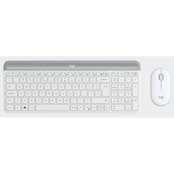 Teclado Y Mouse Logitech Wireless Mk470 Slim White P/n: 920-009199