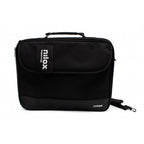 Maletin + Raton USB Nilox / Hasta 15.6" / 1200 Dpi / Asa de mano / Negro / NXMOS5156BK