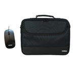 Maletin + Raton USB Nilox / Hasta 15.6" / 1200 Dpi / Asa de mano / Negro / NXMOS5156BK