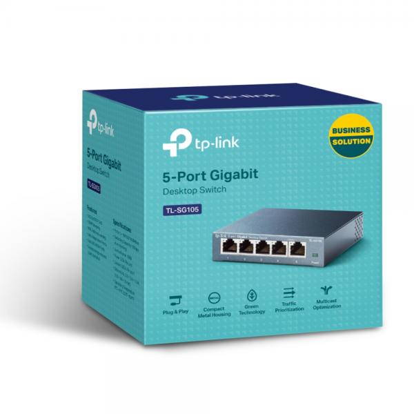 TP-LINK TL-SG105 Switch para sobremesa con 5 puertos a 10/100/1000 Mbps