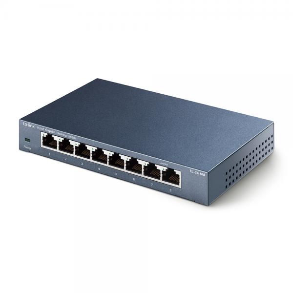TP-LINK TL-SG108 Switch para sobremesa con 8 puertos a 10/100/1000 Mbps