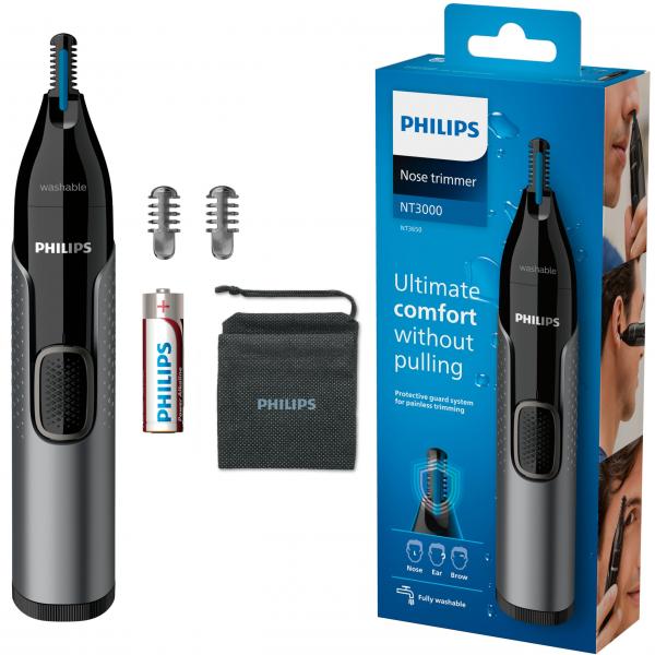 Philips NT365016 Nariz/Orejas/Cejas Negro y Gris