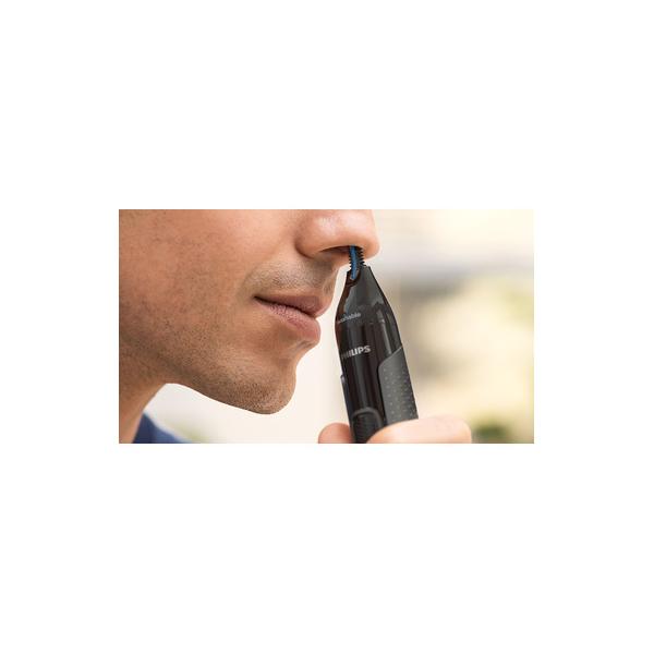 Philips NT365016 Nariz/Orejas/Cejas Negro/Gris seco y mojado Cortapelos