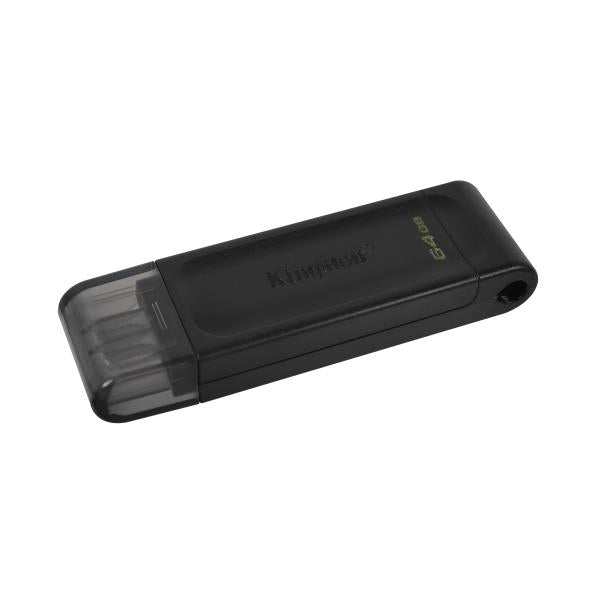 Pendrive 64gb Usb-c 3.2 Kingston Dt70 Negro