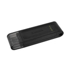 Pendrive 64gb Usb-c 3.2 Kingston Dt70 Negro