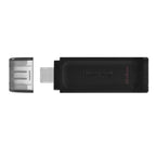 Pendrive 64gb Usb-c 3.2 Kingston Dt70 Negro