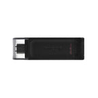 Pendrive 64gb Usb-c 3.2 Kingston Dt70 Negro