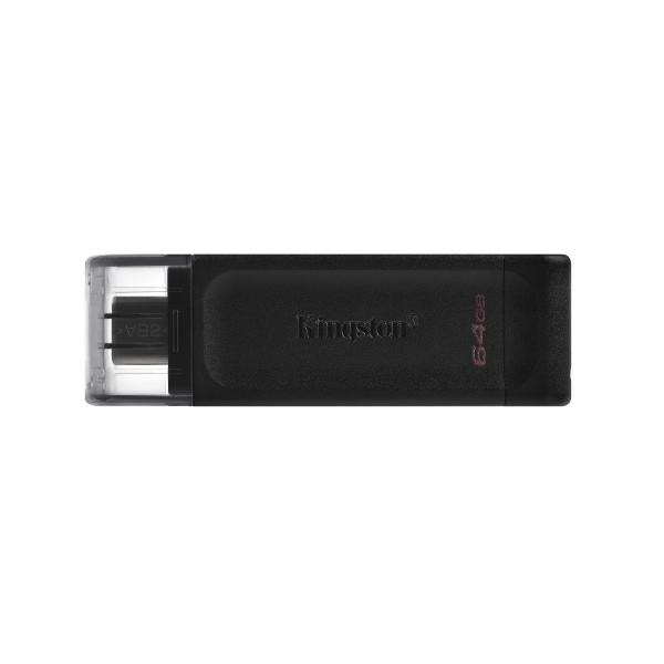 Pendrive 64gb Usb-c 3.2 Kingston Dt70 Negro