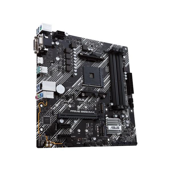 Pb Asus Prime B550m-k Skt Am4 M-atx 4ddr4-3200mhz Hdmi Dvi Vga 3pcie 2m.2 Glan 6usb3.2