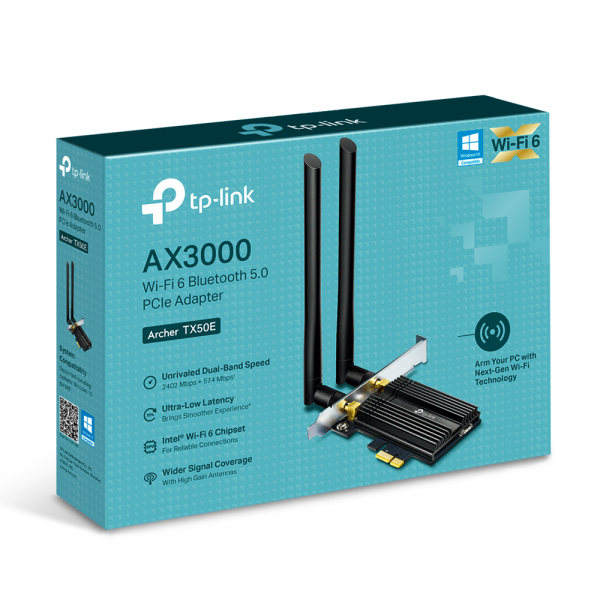 TP-Link Archer TX50E WLAN / Bluetooth Negro Main Image