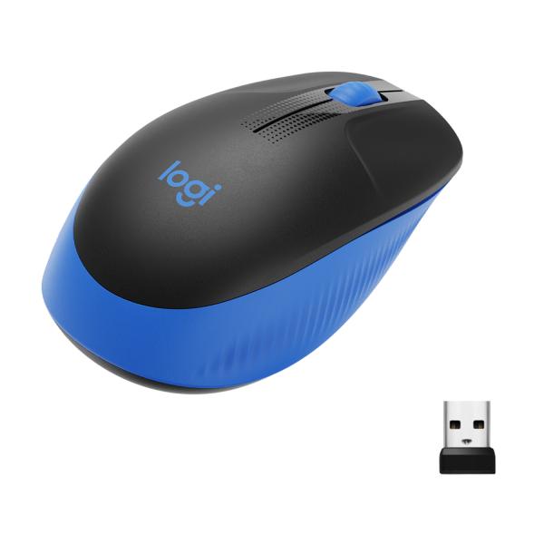 Ratón Inalámbrico LOGITECH M190 - USB  1000DPI  Negro/Azul