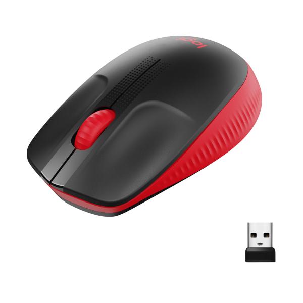 Logitech M190 Negro/Rojo - 1000 DPI