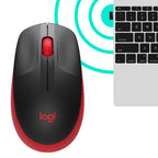 Logitech M190 Negro/Rojo - 1000 DPI