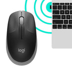 Logitech M190 Inalámbrico 1000 DPI Negro Gris