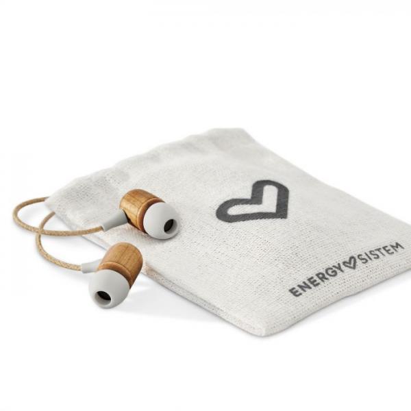 Auricular Energy Sistem Eco Cherry Wood Headset Intrauditivo