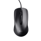 MOUSE TRUST CARVE USB 3 BOTONES Y RUEDA DESPLAZAMIENTO 1200DPI COLOR NEGRO 23733