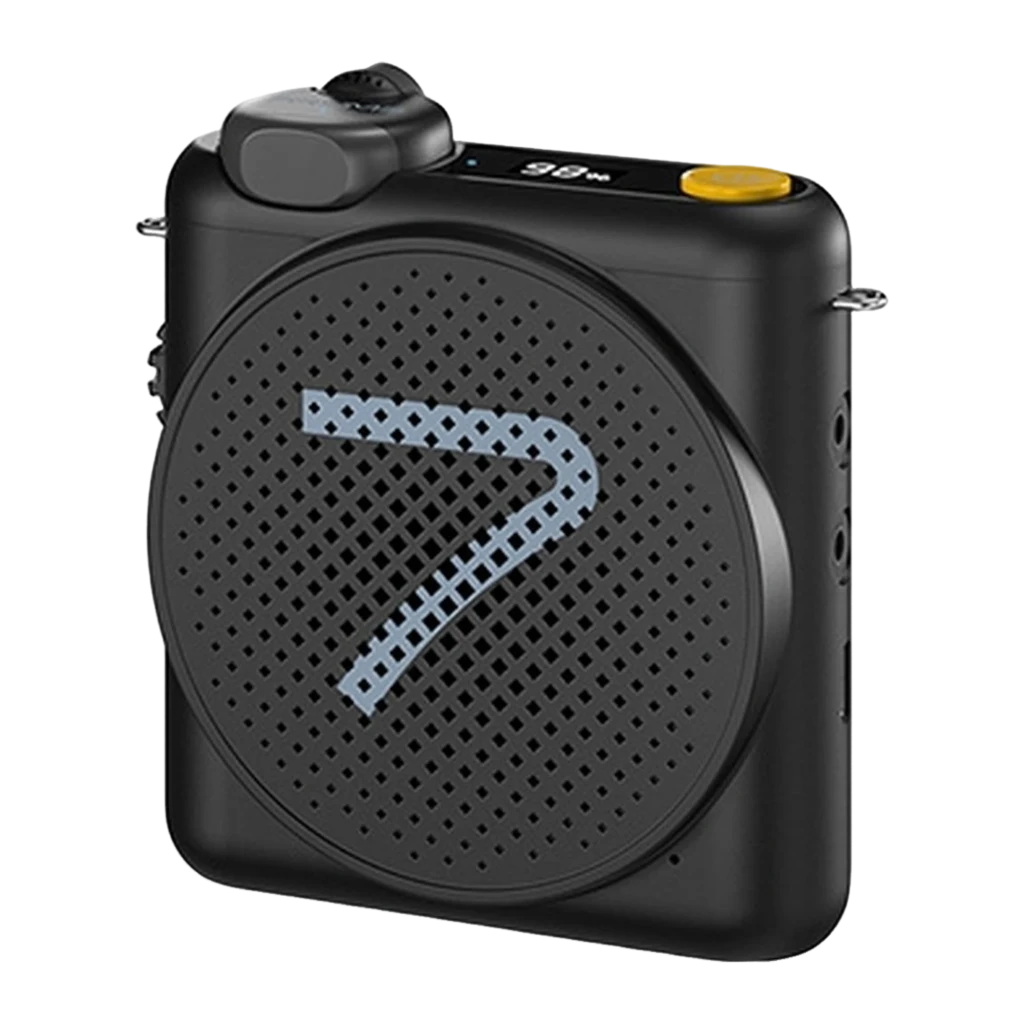 7RYMS WA2 Negro - Amplificador de voz inalámbrico con micrófono lavalier