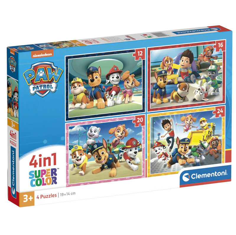 Puzzle Patrulla Canina Paw Patrol 12-16-20-24Pzs