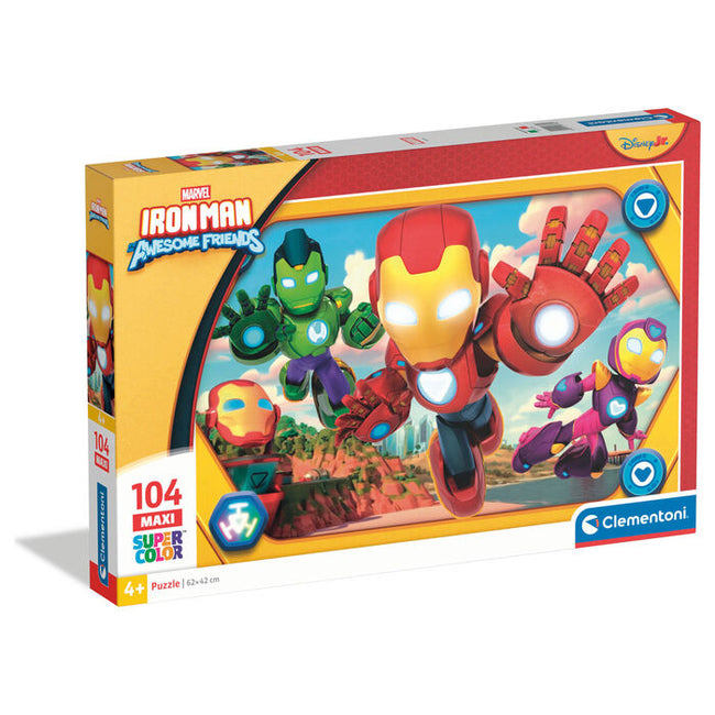 Puzzle Maxi Iron Man Y Su Superequipo Marvel 104Pzs Hover Image