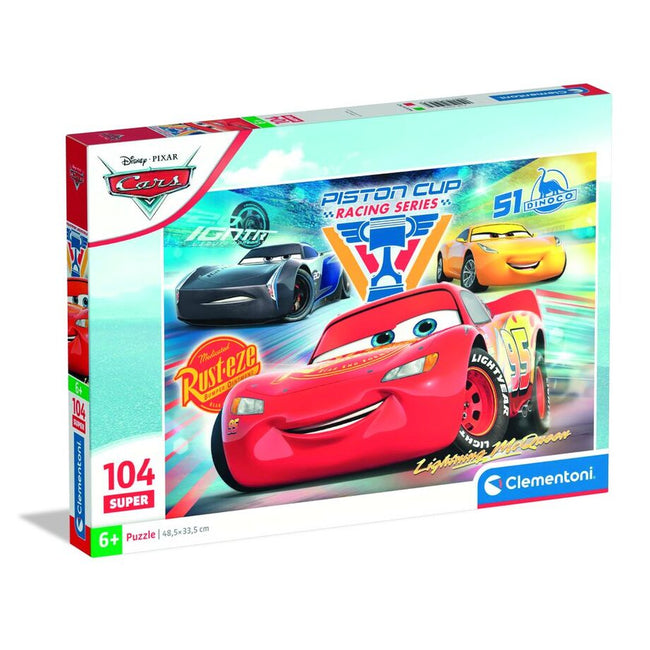 Puzzle Super Cars Disney Pixar 104Pzs Hover Image