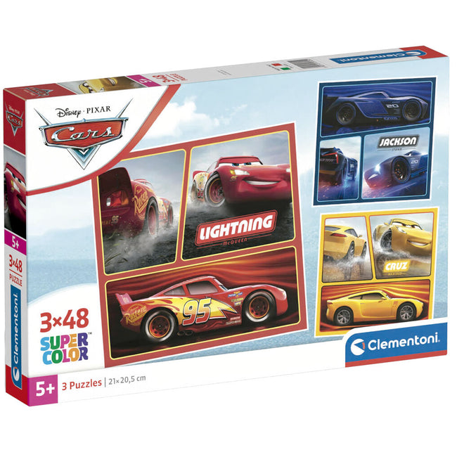 Puzzle Cars Disney 3X48Pzs Hover Image